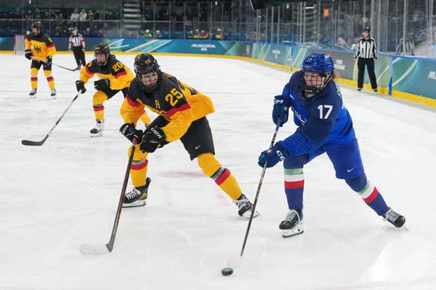 Women™s Ice hockey, Eishockey Italy - Germany at the Milano Cortina 2026 Winter Olympics, in Milan (Italy) February 10, 2026 (Photo Gian Mattia D Alberto LaPresse)  Copyright: xGianxMattiaxD Alberto LaPressex