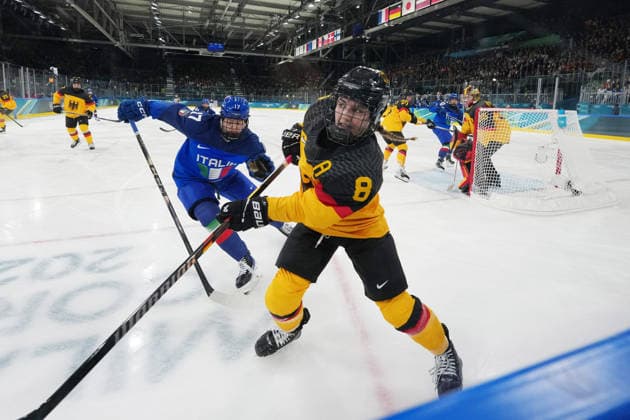 Women™s Ice hockey, Eishockey Italy - Germany at the Milano Cortina 2026 Winter Olympics, in Milan (Italy) February 10, 2026 (Photo Gian Mattia D Alberto LaPresse)  Copyright: xGianxMattiaxD Alberto LaPressex