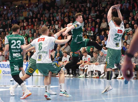 10 22 2026, Germany, Göppingen, Handball DAIKIN HBL, FRISCH AUF Göppingen vs GWD Minden, Erik Persson FAG