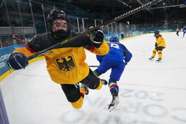 Women™s Ice hockey, Eishockey Italy - Germany at the Milano Cortina 2026 Winter Olympics, in Milan (Italy) February 10, 2026 (Photo Gian Mattia D Alberto LaPresse)  Copyright: xGianxMattiaxD Alberto LaPressex