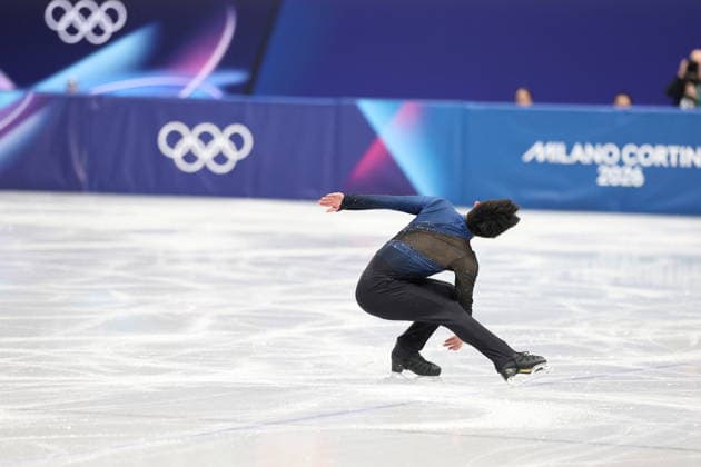 Winter Olympics - Men s Single Skating - Short Program Taiwanese figure skater, Li Yu-Hsiang of Team Chinese Taipei competes in Men s Single Skating - Short Program on day four of the Milano Cortina 2026 Winter Olympic Games, Olympische Spiele, Olympia, OS at Milano Ice Skating Arena on February 10, 2026 in Milan, Italy. Photo by Alexis Jumeau ABACAPRESS.COM Milan Italy  Copyright: xJumeauxAlexis ABACAx