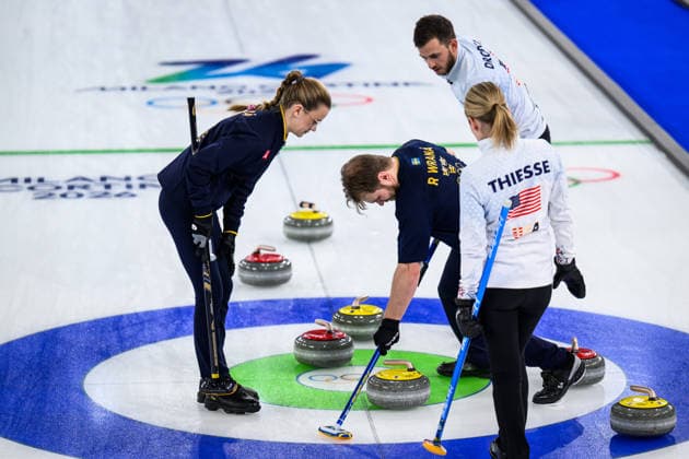 260210 Isabella Wrana and Rasmus Wrana of Sweden compete in the mixed doubles curling final match between Sweden and USA during day 4 of the 2026 Winter Olympics on February 10, 2026 in Cortina. Photo: Joel Marklund BILDBYRAN kod JM JM0787 bbeng curling Olympic Games, Olympische Spiele, Olympia, OS olympics winter olympics os ol olympiska spel vinter-os olympiske leker milano cortina 2026 milan cortina 2026 milano cortina 2026 olympic games milano cortina 2026 winter olympic games milano cortina-os milano cortina-ol vinter-ol final sverige sweden usa united states *** 260210 Isabella Wrana and Rasmus Wrana of Sweden compete in the mixed doubles curling final match between Sweden and USA during day 4 of the 2026 Winter Olympics on February 10, 2026 in Cortina Photo Joel Marklund BILDBYRAN kod JM JM0787 bbeng curling olympic games olympics winter olympics os ol olympiska spel vinter os olympiske leker milano cortina 2026 milan cortina 2026 milano cortina 2026 olympic games milano cortina 2026 winter olympic games milano cortina os milano cortina ol vinter ol final sverige sweden usa united states  Copyright: JOELxMARKLUND BB260210JM212
