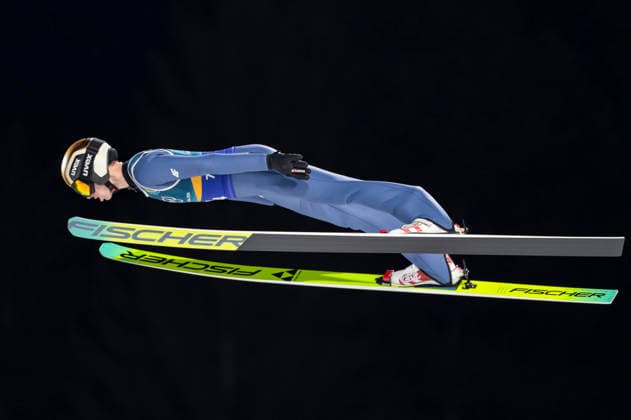 OLYMPICS - Winter Olympic Games, Olympische Spiele, Olympia, OS Milano Cortina 2026 PREDAZZO,ITALY,10.FEB.26 - OLYMPICS, Ski jumping, Skispringen, Ski, nordisch - Winter Olympic Games Milano Cortina 2026, normal hill, mixed team. Image shows Kacper Tomasiak (POL).  GEPAxpictures xMatthiasxTrinkl