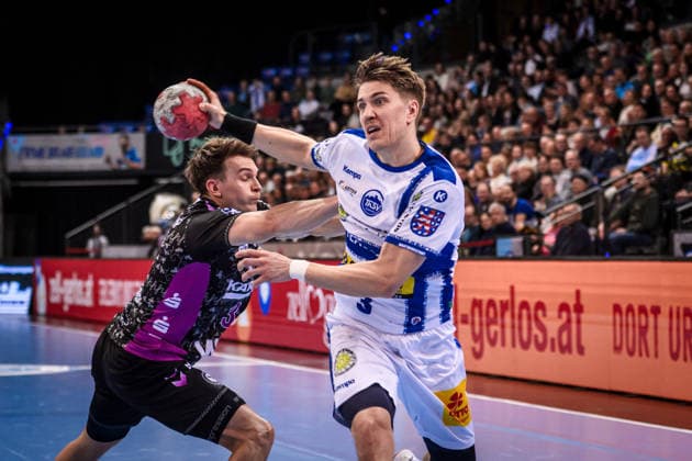 Oskar Joelsson ThSV Eisenach, 03 vs Max Haefner TVB Stuttgart, 03 GER, TVB Stuttgart ThSV Eisenach, DAIKIN HBL, Handball, Bundesliga, Matchday 20, Season 2025 2026, 09 02 2026 GER, TVB Stuttgart ThSV Eisenach, DAIKIN HBL, Handball, Bundesliga, Matchday 20, Season 2025 2026, 09 02 2026 Stuttgart Copyright: xSandyxDinkelackerx EP_SDR