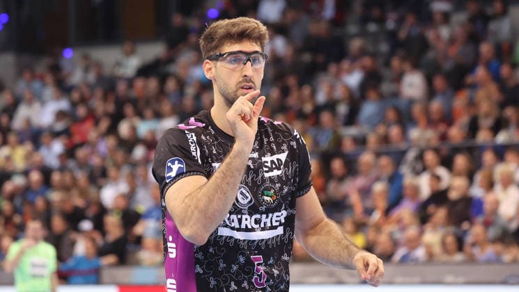 Stuttgart , Handball Daikin Bundesliga TVB Stuttgart vs ThSV Eisenach , Antonio Serradilla TVB