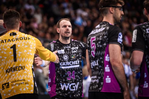 Kai Haefner TVB Stuttgart, 34 GER, TVB Stuttgart ThSV Eisenach, DAIKIN HBL, Handball, Bundesliga, Matchday 20, Season 2025 2026, 09 02 2026 GER, TVB Stuttgart ThSV Eisenach, DAIKIN HBL, Handball, Bundesliga, Matchday 20, Season 2025 2026, 09 02 2026 Stuttgart Copyright: xSandyxDinkelackerx EP_SDR