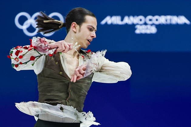 ITALY, MILAN - FEBRUARY 10, 2026: Petr Gumennik of Russia performs his short programme in the men s single skating event during the 2026 Winter Olympic Games, Olympische Spiele, Olympia, OS at the Milano Ice Skating Arena 2026 Winter Olympics: Figure skating, Eiskunstlauf  - ZUMAt113 20260210_zaa_t113_665 Copyright: xMikhailxTereshchenkox