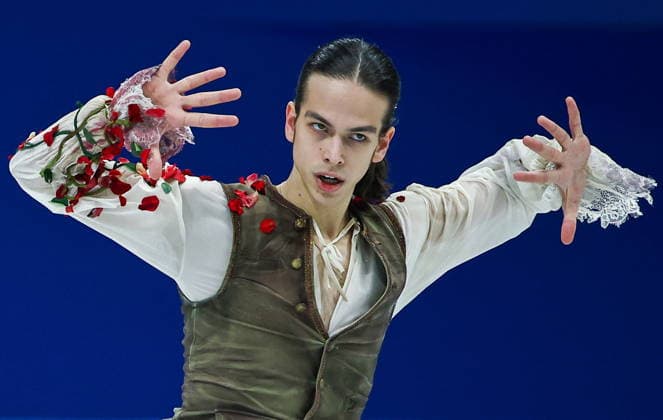 ITALY, MILAN - FEBRUARY 10, 2026: Petr Gumennik of Russia performs his short programme in the men s single skating event during the 2026 Winter Olympic Games, Olympische Spiele, Olympia, OS at the Milano Ice Skating Arena 2026 Winter Olympics: Figure skating, Eiskunstlauf  - ZUMAt113 20260210_zaa_t113_666 Copyright: xMikhailxTereshchenkox