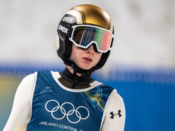 OLYMPICS - Winter Olympic Games, Olympische Spiele, Olympia, OS Milano Cortina 2026 VAL DI FIEMME,ITALY,10.FEB.26 - OLYMPICS, Ski jumping, Skispringen, Ski, nordisch - Winter Olympic Games Milano Cortina 2026, normal hill, mixed team. Image shows Nika Prevc (SLO).  GEPAxpictures xOliverxLerch