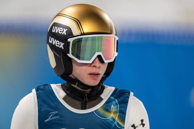 OLYMPICS - Winter Olympic Games, Olympische Spiele, Olympia, OS Milano Cortina 2026 VAL DI FIEMME,ITALY,10.FEB.26 - OLYMPICS, Ski jumping, Skispringen, Ski, nordisch - Winter Olympic Games Milano Cortina 2026, normal hill, mixed team. Image shows Nika Prevc (SLO).  GEPAxpictures xOliverxLerch