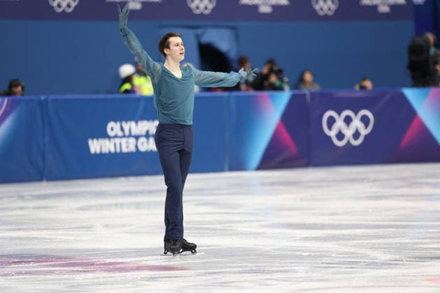 Winter Olympics - Men s Single Skating - Short Program Kyrylo Marsak of Team Ukraine competes in Men s Single Skating - Short Program on day four of the Milano Cortina 2026 Winter Olympic Games, Olympische Spiele, Olympia, OS at Milano Ice Skating Arena on February 10, 2026 in Milan, Italy. Photo by Alexis Jumeau ABACAPRESS.COM Milan Italy  Copyright: xJumeauxAlexis ABACAx