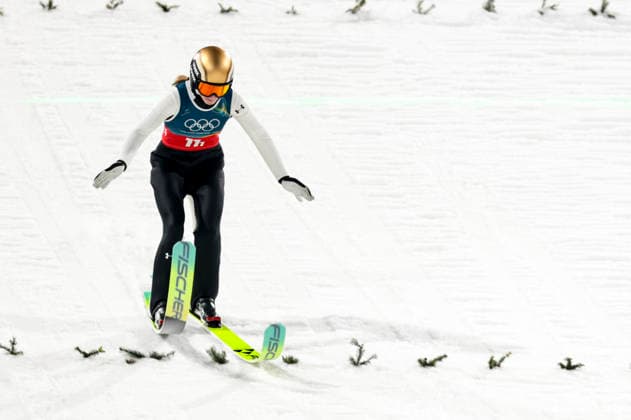 OLYMPICS - Winter Olympic Games, Olympische Spiele, Olympia, OS Milano Cortina 2026 PREDAZZO,ITALY,10.FEB.26 - OLYMPICS, Ski jumping, Skispringen, Ski, nordisch - Winter Olympic Games Milano Cortina 2026, normal hill, mixed team. Image shows Nika Vodan (SLO).  GEPAxpictures xMatthiasxTrinkl
