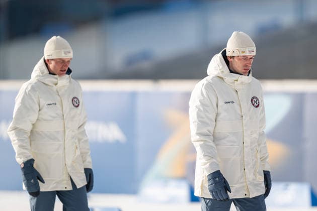 260210 Gold medalist Johan-Olav Botn and bronze medalist Sturla Holm Laegreid of Norway walk towards the medal ceremony after competing in men s biathlon 20 km individual during day 4 of the 2026 Winter Olympics on February 10, 2026 in Anterselva. Photo: Mathias Bergeld BILDBYRAN kod MB MB1320 skidskytte biathlon skiskyting Olympic Games, Olympische Spiele, Olympia, OS olympics winter olympics os ol olympiska spel vinter-os olympiske leker milano cortina 2026 milan cortina 2026 milano cortina 2026 olympic games milano cortina 2026 winter olympic games milano cortina-os milano cortina-ol vinter-ol 4 bbeng 20 km individual norge norway guldmedalj bronsmedalj *** 260210 Gold medalist Johan Olav Botn and bronze medalist Sturla Holm Laegreid of Norway walk towards the medal ceremony after competing in men s biathlon 20 km individual during day 4 of the 2026 Winter Olympics on February 10, 2026 in Anterselva Photo Mathias Bergeld BILDBYRAN code MB MB1320 biathlon biathlon biathlon olympic games olympics olympics winter olympics os ol olympiska spel vinter os olympiske leker milano cortina 2026 milan cortina 2026 milano cortina 2026 olympic games milano cortina 2026 winter olympic games milano cortina os milano cortina ol vinter ol 4 bbeng 20 km individual norway norway guldmedalj bronsmedalj  Copyright: MATHIASxBERGELD BB260210MB112