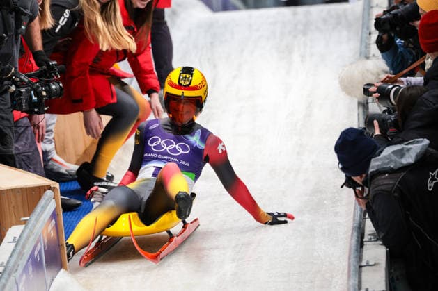 Milano Cortina 2026 - XXV Olympic Winter games, Winterspiele,Spiele, Summer games Cortina D Ampezzo - Italy Tuesday , February 10 , 2026 Luge - Women s Singles TAUBITZ Julia (GER)  Copyright: xLucianoxMariaxBisi IPAxSportx xipa-agency.netx xx IPA_71236390 IPA_Agency_IPA71236390