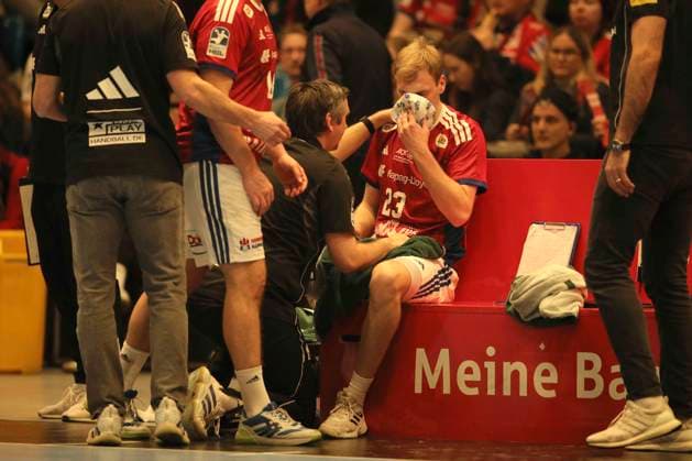 Photo Einar OLAFSSON HSV injured Handball Men 1 Bundesliga on Tue 10 02 2026 HSV Handball SC DHFK Leipzig