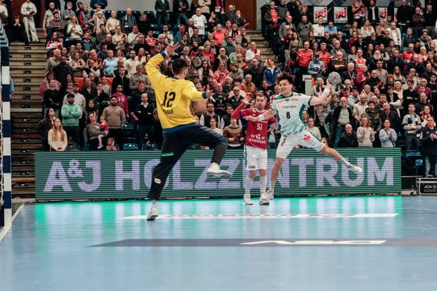 Germany Handball Bundesliga, DAIKIN HBL 2025 26, 20 Matchday Handball Sport Verein Hamburg vs SC DHfK Leipzig Sporthalle Hamburg Hamburg Mohamed El Tayar HSV Hamburg, 12 , Casper U Mortensen HSV Hamburg, 51 , Lucas Krzikalla SC DHfK Leipzig, 8 Copyright: xStefanxTrochax