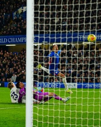 Joao Pedro of Chelsea scores the opening goal Chelsea v Leeds United, Premier League, Football, Stamford Bridge, London, UK - 10 Feb 2026London Stamford Bridge United Kingdom EDITORIAL USE ONLY No use with unauthorised audio, video, data, fixture lists, club league logos or live services. Online in-match use limited to 120 images, no video emulation. No use in betting, games or single club league player publications.  Copyright: xJavierxGarcia Shutterstockx 16537163j