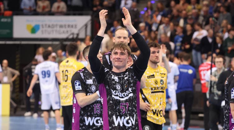 Stuttgart , Handball Daikin Bundesliga TVB Stuttgart vs ThSV Eisenach , Jakob Nigg TVB