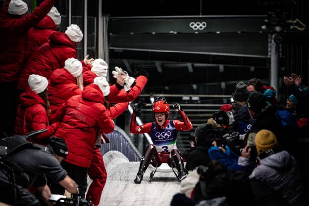 Elina Bota of Latvia in action during the Women s Singles Luge competition at the 2026 Olympic Winter games, Winterspiele,Spiele, Summer games on February 10, 2026 in Cortina d Ampezzo, Italy. *** Elina Bota of Latvia in action during the Women s Singles Luge competition at the 2026 Olympic Winter Games on February 10, 2026 in Cortina d Ampezzo, Italy Copyright: HMBxMedia MarcxNiemeyer