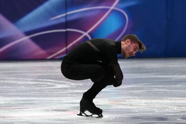 Italy™s Matteo Rizzo competes during the Figure skating, Eiskunstlauf Men Single Skating Short Program at the Milano Cortina 2026 Winter Olympics, in Milan (Italy) February 10, 2026 (Photo Claudio Furlan LaPresse)  Copyright: xClaudioxFurlan LaPressex