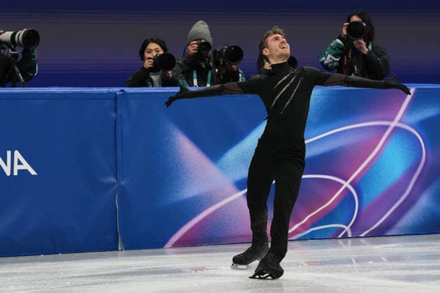 Italy™s Matteo Rizzo competes during the Figure skating, Eiskunstlauf Men Single Skating Short Program at the Milano Cortina 2026 Winter Olympics, in Milan (Italy) February 10, 2026 (Photo Claudio Furlan LaPresse)  Copyright: xClaudioxFurlan LaPressex
