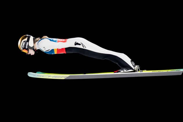 OLYMPICS - Winter Olympic Games, Olympische Spiele, Olympia, OS Milano Cortina 2026 PREDAZZO,ITALY,10.FEB.26 - OLYMPICS, Ski jumping, Skispringen, Ski, nordisch - Winter Olympic Games Milano Cortina 2026, normal hill, mixed team. Image shows Nika Vodan (SLO).  GEPAxpictures xMatthiasxTrinkl