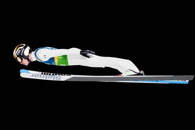 OLYMPICS - Winter Olympic Games, Olympische Spiele, Olympia, OS Milano Cortina 2026 PREDAZZO,ITALY,10.FEB.26 - OLYMPICS, Ski jumping, Skispringen, Ski, nordisch - Winter Olympic Games Milano Cortina 2026, normal hill, mixed team. Image shows Anze Lanisek (SLO).  GEPAxpictures xMatthiasxTrinkl