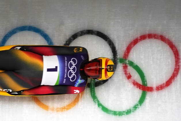 (260210) -- CORTINA D AMPEZZO, Feb. 10, 2026 -- Julia Taubitz of Germany competes during the luge women s singles run 4 at the Milan-Cortina 2026 Olympic Winter games, Winterspiele,Spiele, Summer games in Cortina, Italy, Feb. 10, 2026. ) (MICO2026)ITALY-CORTINA D AMPEZZO-OLYMPIC WINTER GAMES-LUGE-WOMEN S SINGLES LixGang 
