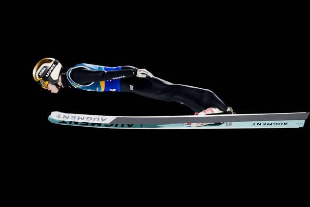 OLYMPICS - Winter Olympic Games, Olympische Spiele, Olympia, OS Milano Cortina 2026 PREDAZZO,ITALY,10.FEB.26 - OLYMPICS, Ski jumping, Skispringen, Ski, nordisch - Winter Olympic Games Milano Cortina 2026, normal hill, mixed team. Image shows Valentin Foubert (FRA).  GEPAxpictures xMatthiasxTrinkl