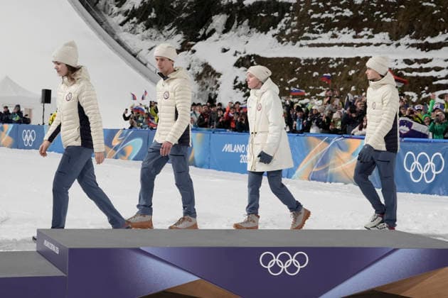Winter Olympics in Milan Cortina 2026 Predazzo, Italy 20260210. During the mixed team competition in Ski jumping, Skispringen, Ski, nordisch during the Milani Cortina 2026 Winter Olympics. Photo: Terje Pedersen NTB Predazzo Italy EDITORIAL USE ONLY. RESTRICTED USE FOR BETTING COMPANIES Ref:_SPO_7F4RZhYEgs.jpg *** Winter Olympics in Milan Cortina 2026 Predazzo, Italy 20260210 During the mixed team competition in ski jumping during the Milani Cortina 2026 Winter Olympics Photo Terje Pedersen NTB Predazzo Italy EDITORIAL USE ONLY RESTRICTED USE FOR BETTING COMPANIES  Copyright: xTerjexPedersenx xNTBx