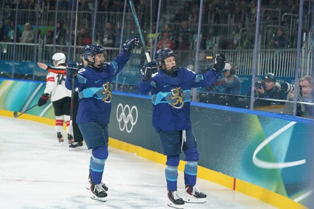 Milano Cortina, 2026 , Winter Olympic Games, Olympische Spiele, Olympia, OS Olympische Winter-Olympische spiele 2026 , Eishockey Frauen, Women s Preliminary Round Kanada vs USA Finnland-Schweiz, Finland-Switzerland Ice hockey, Eishockey Arena Rho Milano, Viivi Vainikka Finland, Finnland, FIN Photocopyright Gladys Chai von der Laage *** Milano Cortina, 2026 , Winter Olympic Games, Winter Olympic Games 2026 , Ice Hockey Women, Women s Preliminary Round Canada vs USA Finland Switzerland, Finland Switzerland Ice Hockey Arena Rho Milano, Viivi Vainikka Finland, Finland, FIN Photocopyright Gladys Chai von der Laage
