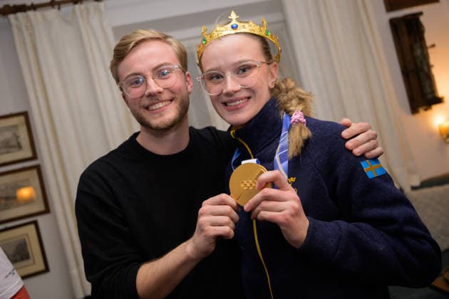 260210 Isabella Wrana of Sweden celebrate with her partner Albin Kjellberg after winning gold in the mixed doubles curling final during day 4 of the 2026 Winter Olympics on February 10, 2026 in Cortina. Photo: Joel Marklund BILDBYRAN kod JM JM0788 bbeng curling Olympic Games, Olympische Spiele, Olympia, OS olympics winter olympics os ol olympiska spel vinter-os olympiske leker milano cortina 2026 milan cortina 2026 milano cortina 2026 olympic games milano cortina 2026 winter olympic games milano cortina-os milano cortina-ol vinter-ol medaljfirande os-guld guld jubel *** 260210 Isabella Wrana of Sweden celebrate with her partner Albin Kjellberg after winning gold in the mixed doubles curling final during day 4 of the 2026 Winter Olympics on February 10, 2026 in Cortina Photo Joel Marklund BILDBYRAN kod JM JM0788 bbeng curling olympic games olympics winter olympics os ol olympiska spel vinter os olympiske leker milano cortina 2026 milan cortina 2026 milano cortina 2026 olympic games milano cortina 2026 winter olympic games milano cortina os milano cortina ol vinter ol medaljfirande os guld guld jubel  Copyright: JOELxMARKLUND BB260210JM260