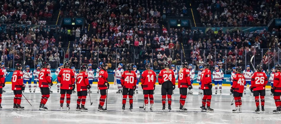 February 10, 2026, Milan, Lombardy, USA: Team Canada plays against Team USA in the Preliminary Round Group A at the Milano Santagiulia Ice hockey, Eishockey Arena in MILAN, Italy during the 2026 Milano Cortina Winter Olympics. USA wins over Canada, 5-0. Olympics 2026: Milano Cortina: Ice Hockey WomenÃ¢â‚¬â ¢S: CAN Vs USA  - ZUMAa161 20260210_aaa_a161_034 Copyright: xWalterxG.xArcexSr.x