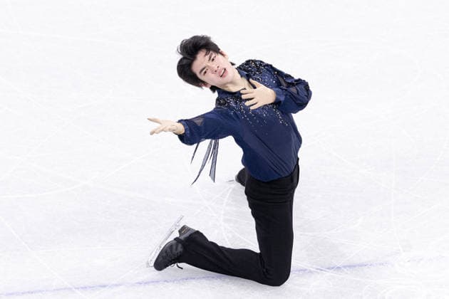 Winter Olympics - Men s Single Skating - Short Program AJ Junhwan Cha of Team Republic of Korea competes in Men s Single Skating - Short Program on day four of the Milano Cortina 2026 Winter Olympic Games, Olympische Spiele, Olympia, OS at Milano Ice Skating Arena on February 10, 2026 in Milan, Italy. Photo by Alexis Jumeau ABACAPRESS.COM Milan  Copyright: xJumeauxAlexis ABACAx