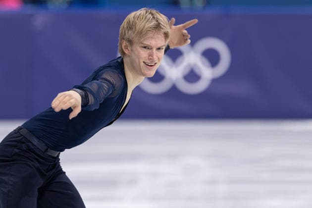 Winter Olympics - Men s Single Skating - Short Program AJ Daniel Grassl of Team Italy competes in Men s Single Skating - Short Program on day four of the Milano Cortina 2026 Winter Olympic Games, Olympische Spiele, Olympia, OS at Milano Ice Skating Arena on February 10, 2026 in Milan, Italy. Photo by Alexis Jumeau ABACAPRESS.COM Milan  Copyright: xJumeauxAlexis ABACAx