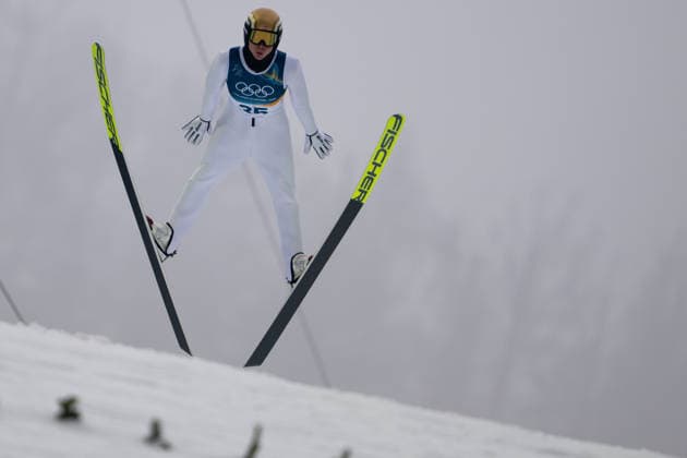 OLYMPICS - Winter Olympic Games, Olympische Spiele, Olympia, OS Milano Cortina 2026 PREDAZZO,ITALY,11.FEB.26 - OLYMPICS, NORDIC SKIING, NORDIC COMBINED, Ski jumping, Skispringen, Ski, nordisch - Winter Olympic Games Milano Cortina 2026, normal hill, men. Image shows Jens Luraas Oftebro (NOR).  GEPAxpictures xOliverxLerch