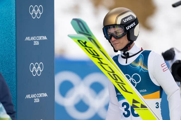 OLYMPICS - Winter Olympic Games, Olympische Spiele, Olympia, OS Milano Cortina 2026 PREDAZZO,ITALY,11.FEB.26 - OLYMPICS, NORDIC SKIING, NORDIC COMBINED, Ski jumping, Skispringen, Ski, nordisch - Winter Olympic Games Milano Cortina 2026, normal hill, men. Image shows Johannes Lamparter (AUT).  GEPAxpictures xOliverxLerch