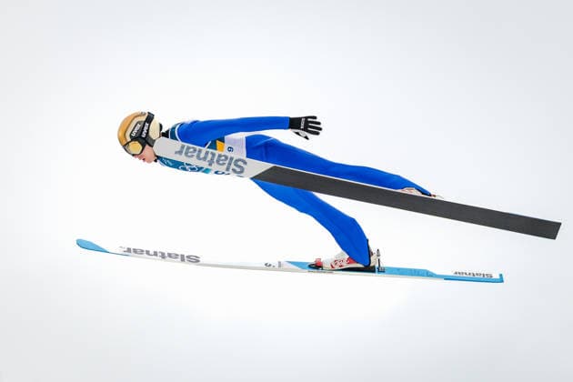 OLYMPICS - Winter Olympic Games, Olympische Spiele, Olympia, OS Milano Cortina 2026 PREDAZZO,ITALY,11.FEB.26 - OLYMPICS, NORDIC SKIING, NORDIC COMBINED, Ski jumping, Skispringen, Ski, nordisch - Winter Olympic Games Milano Cortina 2026, normal hill, men. Image shows Gasper Brecl (SLO).  GEPAxpictures xMatthiasxTrinkl