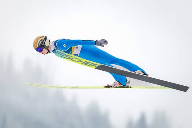OLYMPICS - Winter Olympic Games, Olympische Spiele, Olympia, OS Milano Cortina 2026 PREDAZZO,ITALY,11.FEB.26 - OLYMPICS, NORDIC SKIING, NORDIC COMBINED, Ski jumping, Skispringen, Ski, nordisch - Winter Olympic Games Milano Cortina 2026, normal hill, men. Image shows Julian Schmid (GER).  GEPAxpictures xMatthiasxTrinkl