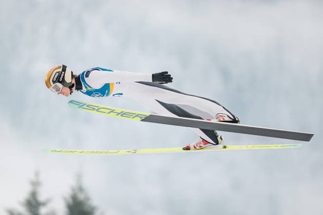 OLYMPICS - Winter Olympic Games, Olympische Spiele, Olympia, OS Milano Cortina 2026 PREDAZZO,ITALY,11.FEB.26 - OLYMPICS, NORDIC SKIING, NORDIC COMBINED, Ski jumping, Skispringen, Ski, nordisch - Winter Olympic Games Milano Cortina 2026, normal hill, men. Image shows Thomas Rettenegger (AUT).  GEPAxpictures xMatthiasxTrinkl