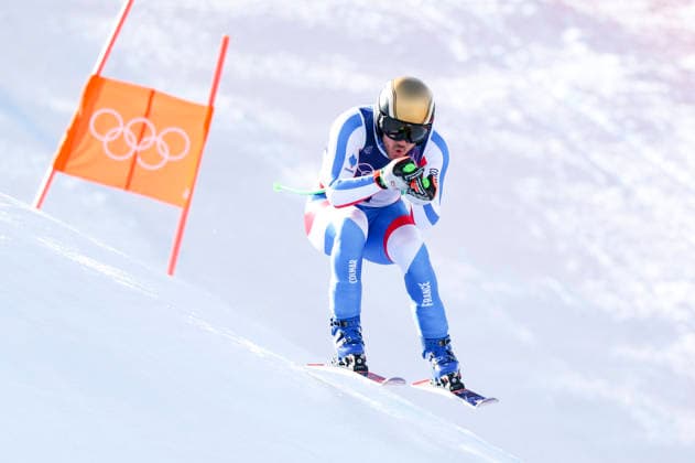 OLYMPICS - Winter Olympic Games, Olympische Spiele, Olympia, OS Milano Cortina 2026 BORMIO,ITALY,11.FEB.26 - OLYMPICS, ALPINE SKIING - Winter Olympic Games Milano Cortina 2026, Super G, men. Image shows Nils Allegre (FRA).  GEPAxpictures xHaraldxSteiner