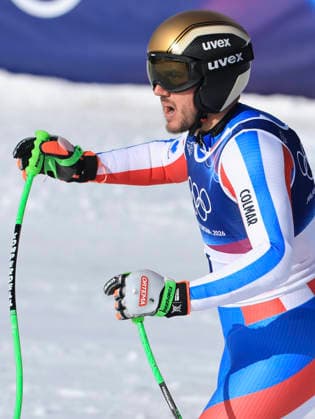 OLYMPICS - Winter Olympic Games, Olympische Spiele, Olympia, OS Milano Cortina 2026 BORMIO,ITALY,11.FEB.26 - OLYMPICS, ALPINE SKIING - Winter Olympic Games Milano Cortina 2026, Super G, men. Image shows Nils Allegre (FRA).  GEPAxpictures xWolfgangxGrebien