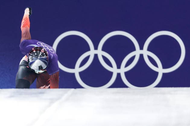 OLYMPICS - Winter Olympic Games, Olympische Spiele, Olympia, OS Milano Cortina 2026 CORTINA D AMPEZZO,ITALY,11.FEB.26 - OLYMPICS, SKELETON - Winter Olympic Games Milano Cortina 2026, women, training. Image shows Janine Flock (AUT).  GEPAxpictures xMaticxKlansek