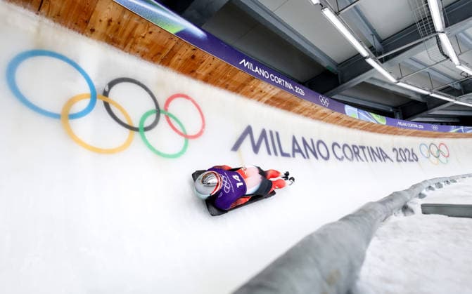 OLYMPICS - Winter Olympic Games, Olympische Spiele, Olympia, OS Milano Cortina 2026 CORTINA D AMPEZZO,ITALY,11.FEB.26 - OLYMPICS, SKELETON - Winter Olympic Games Milano Cortina 2026, women, training. Image shows Janine Flock (AUT).  GEPAxpictures xMaticxKlansek