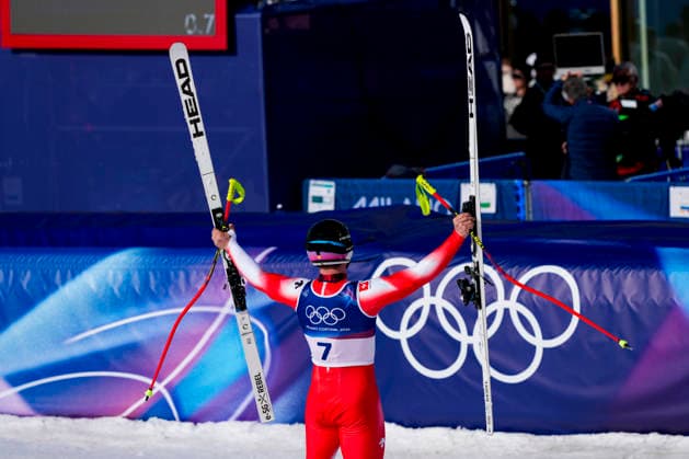 Winter Olympics in Milan Cortina 2026 Bormio, Italy 20260211. Franjo Von Allmen from Switzerland during the men s alpine skiing Super-G at the Winter Olympics in Milan Cortina 2026. Photo: Cornelius Poppe NTB Bormio Italy EDITORIAL USE ONLY. RESTRICTED USE FOR BETTING COMPANIES Ref:_SPOr3hJeUnovAw.jpg *** Winter Olympics in Milan Cortina 2026 Bormio, Italy 20260211 Franjo Von Allmen from Switzerland during the men s alpine skiing Super G at the Winter Olympics in Milan Cortina 2026 Photo Cornelius Poppe NTB Bormio Italy EDITORIAL USE ONLY RESTRICTED USE FOR BETTING COMPANIES  Copyright: xCorneliusxPoppex xNTBx
