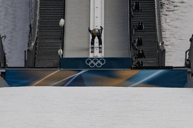 Vinzenz Geiger ( Deutschland ), Nordic Combined Individual Men, Milano Cortina 2026 Olympic Games, Olympische Spiele, Olympia, OS 11-02-2026 *** Vinzenz Geiger Germany , Nordic Combined Individual Men, Milano Cortina 2026 Olympic Games 11 02 2026 Copyright: HMBxMedia MarcxNiemeyer