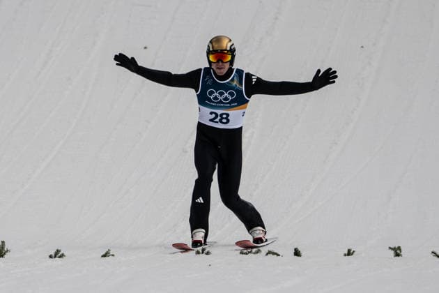 Vinzenz Geiger ( Deutschland ), Nordic Combined Individual Men, Milano Cortina 2026 Olympic Games, Olympische Spiele, Olympia, OS 11-02-2026 *** Vinzenz Geiger Germany , Nordic Combined Individual Men, Milano Cortina 2026 Olympic Games 11 02 2026 Copyright: HMBxMedia MarcxNiemeyer