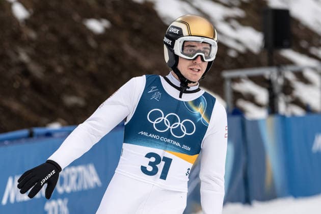 Thomas Rettenegger ( ?sterreich ), Nordic Combined Individual Men, Milano Cortina 2026 Olympic Games, Olympische Spiele, Olympia, OS 11-02-2026 *** Thomas Rettenegger Austria , Nordic Combined Individual Men, Milano Cortina 2026 Olympic Games 11 02 2026 Copyright: HMBxMedia MarcxNiemeyer