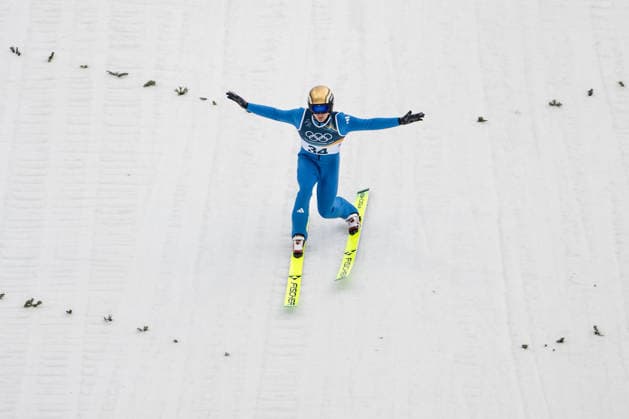 Julian Schmid ( Deutschland ), Nordic Combined Individual Men, Milano Cortina 2026 Olympic Games, Olympische Spiele, Olympia, OS 11-02-2026 *** Julian Schmid Germany , Nordic Combined Individual Men, Milano Cortina 2026 Olympic Games 11 02 2026 Copyright: HMBxMedia MarcxNiemeyer