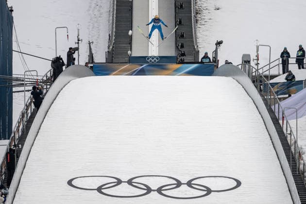 Julian Schmid ( Deutschland ), Nordic Combined Individual Men, Milano Cortina 2026 Olympic Games, Olympische Spiele, Olympia, OS 11-02-2026 *** Julian Schmid Germany , Nordic Combined Individual Men, Milano Cortina 2026 Olympic Games 11 02 2026 Copyright: HMBxMedia MarcxNiemeyer